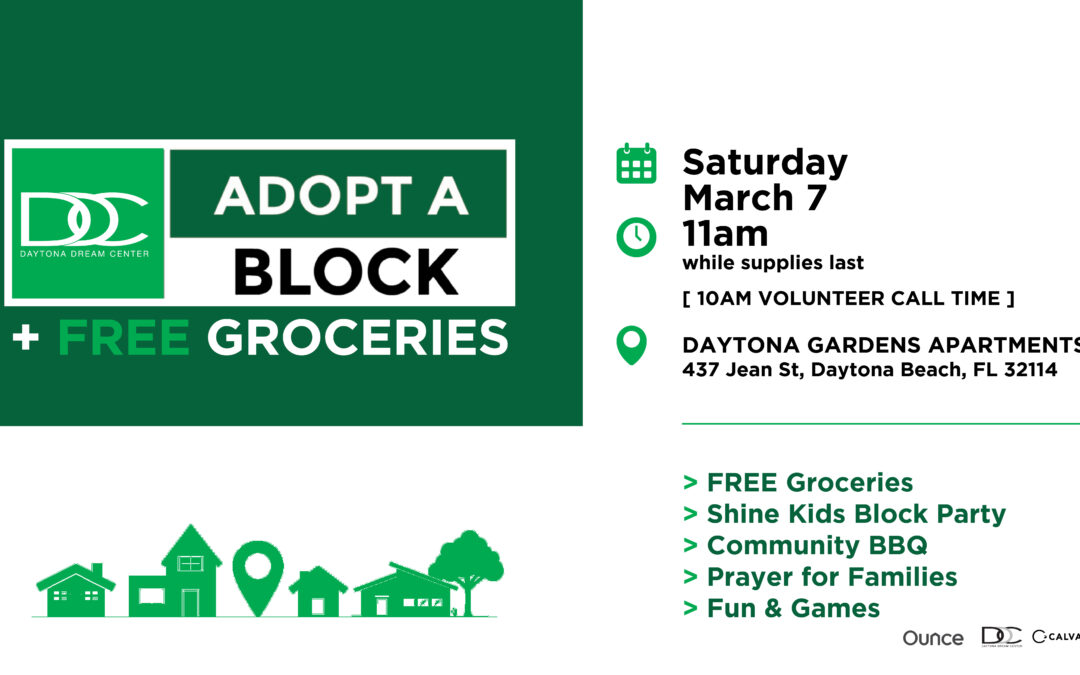 Adopt A Block + Free Groceries