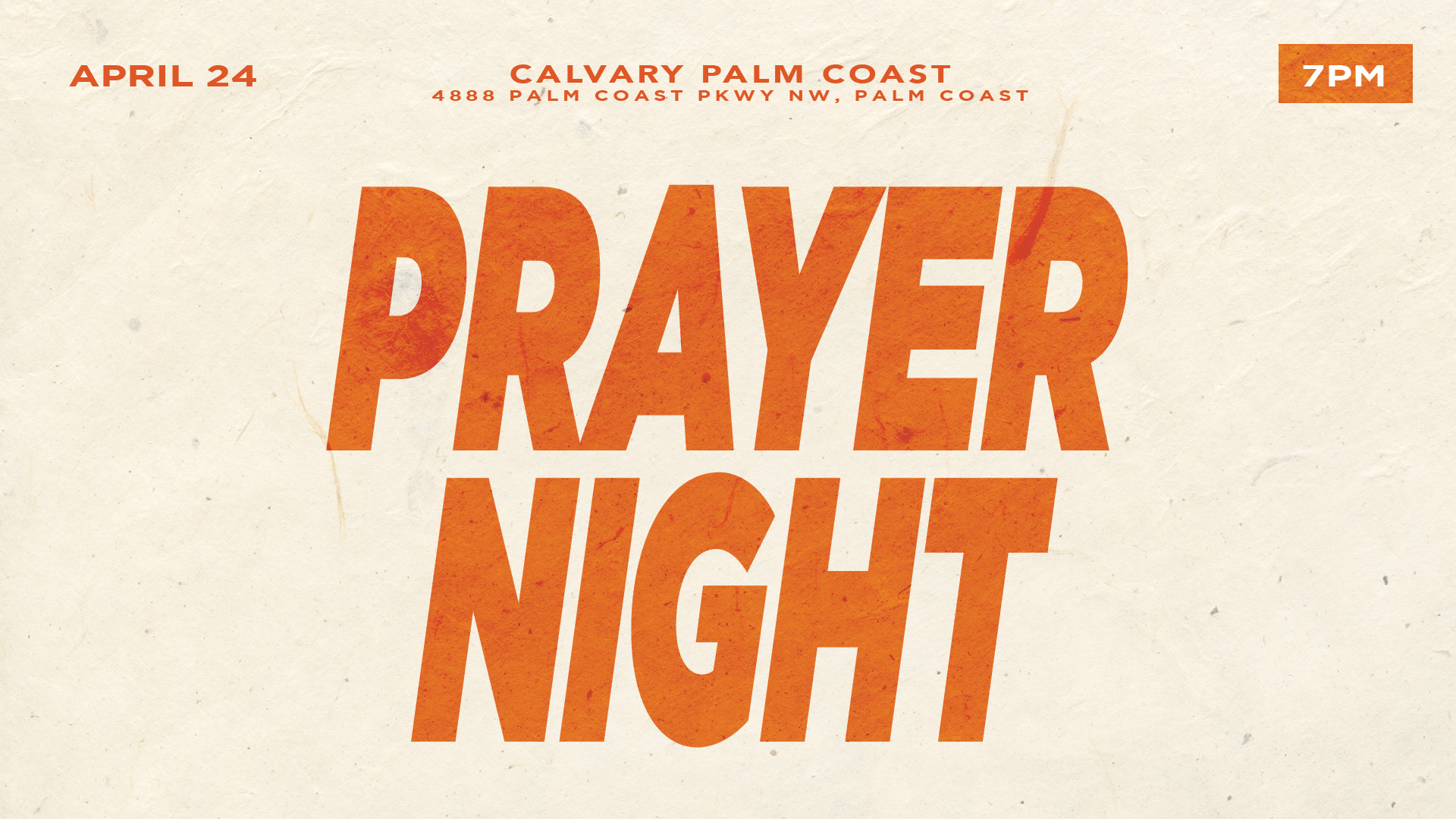 Calvary Palm Coast Prayer Night